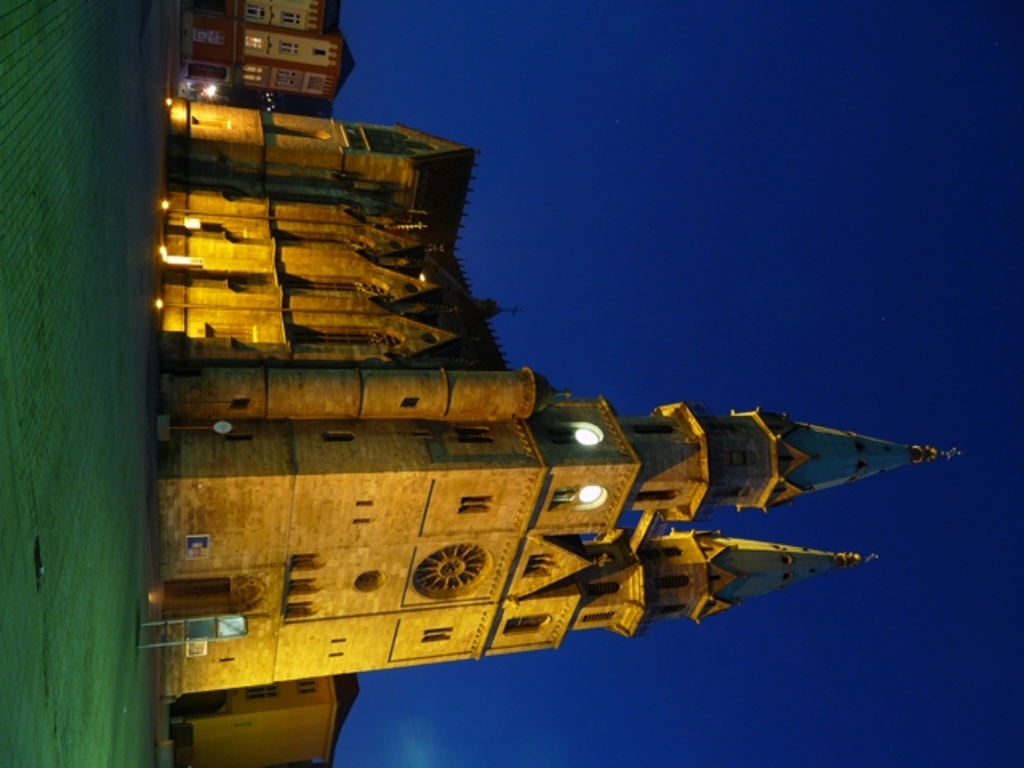Meininger Kirche zur blauen Stunde